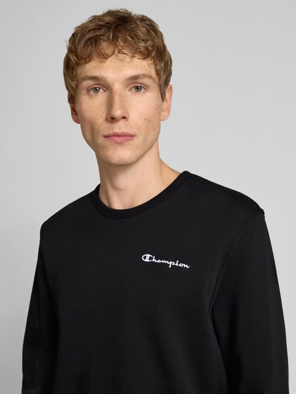 Champion Bluza z wyhaftowanym logo Czarny 3