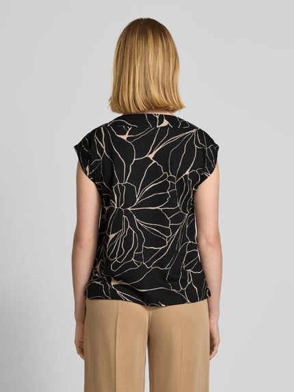 s.Oliver BLACK LABEL T-shirt o kroju relaxed fit z detalem biżuteryjnym Czarny 5