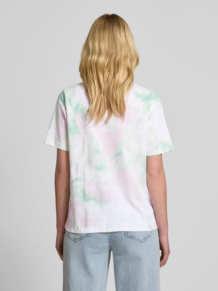 Jake*s Casual T-Shirt im Batik-Look Mint 5