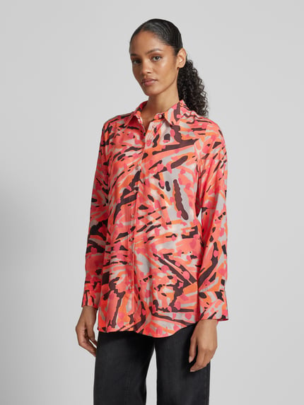 Smith and Soul Regular fit overhemdblouse met manchetten Felroze - 4