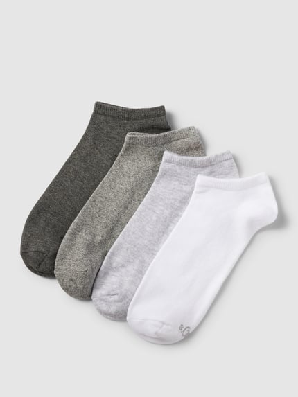s.Oliver RED LABEL Sneakersocken mit Stretch-Anteil im 4er-Pack Hellgrau 1