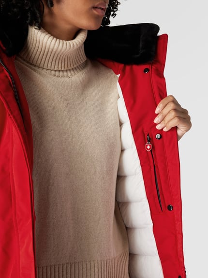 Wellensteyn Regular Fit Funktionsjacke mit Kunstfellbesatz Modell 'ENTERPRISE' Rot 7