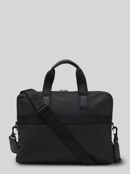 BOSS Laptoptasche mit Label-Prägung Modell 'RAY' Black 4