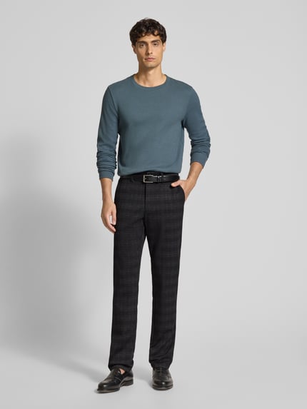 Christian Berg Men Slim Fit Hose mit Gesäßtaschen Mittelgrau 1