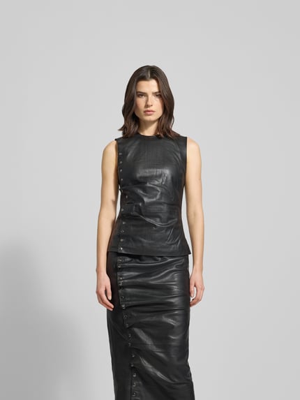 ROTATE Tanktop mit Druckknopfleiste Black 4