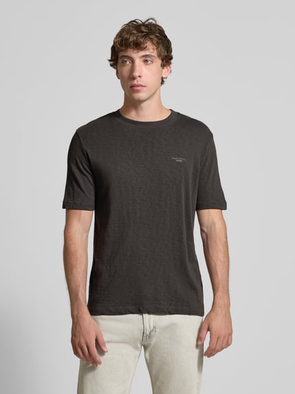 Marc O'Polo DENIM Regular Fit T-Shirt aus reiner Baumwolle Mittelgrau 4