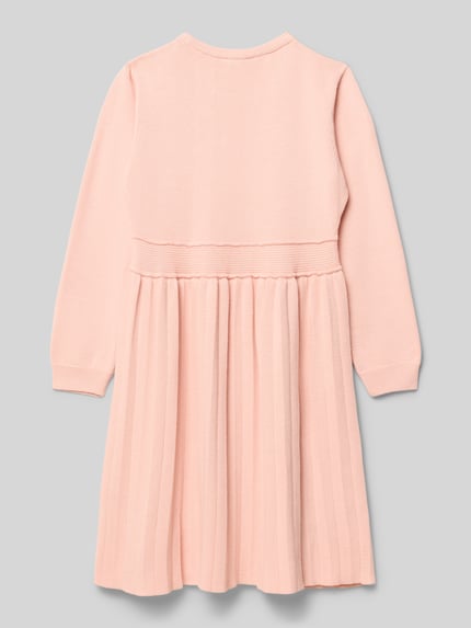 Steiff Strickkleid mit Motiv-Stitching Rosa 3