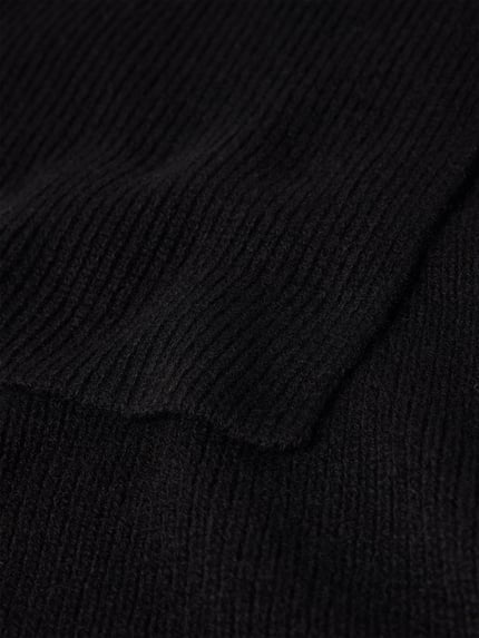 Produktfoto, Schal aus reinem Kaschmir in rechteckiger Form von Christian Berg Men, schwarze Farbe, Feinripp-Struktur, weiche Textur, Herren Schal