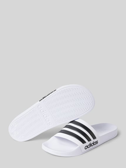 adidas Sportswear Instappers met labelprint, model 'ADILETTE SHOWER' Wit - 4