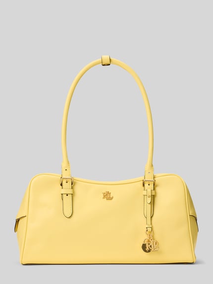 Lauren Ralph Lauren Henkeltasche aus echtem Rindsleder GELB 2