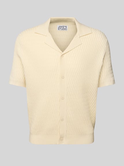 Jake*s Studio Men Vest met knoopsluiting Ecru - 2