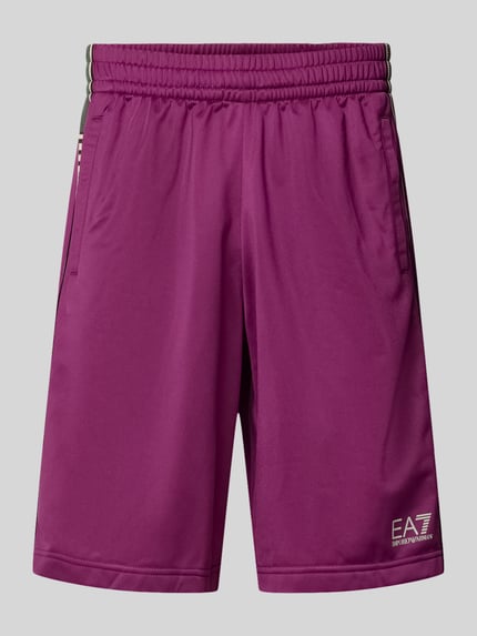 Shorts mit Logo und Eingrifftaschen Shop The Look MANNEQUINE