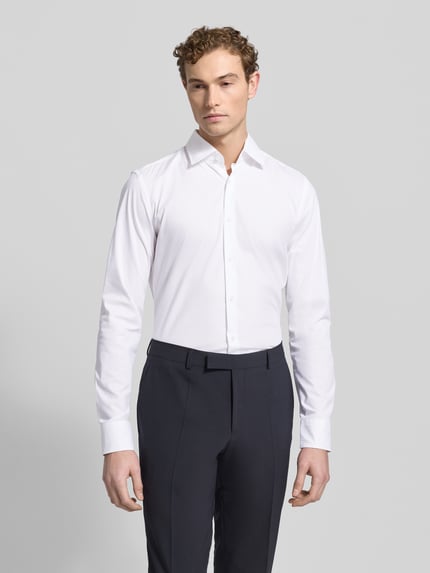 BOSS Slim Fit Businesshemd mit extra langem Arm Weiss 4