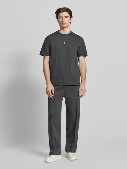 HUGO Regular Fit Sweatpants aus Baumwoll-Mix Modell 'DINETO' Anthrazit 1