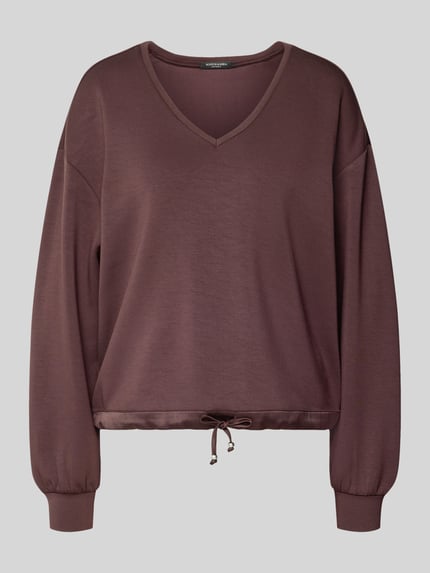 Sweatshirt met V-hals Shop The Look MANNEQUINE