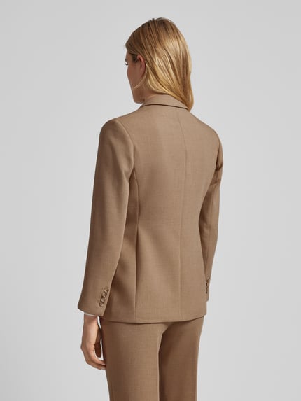 Selected Blazer met klepzakken model 'RITA' Camel gemêleerd - 5