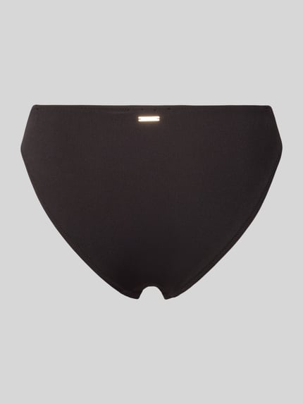 Produktfoto, czarna Slim Fit Bikini-Hose mit Logo-Detail Modell 'Costillas' von JOOP! Collection, gładka tekstura, krój slim fit