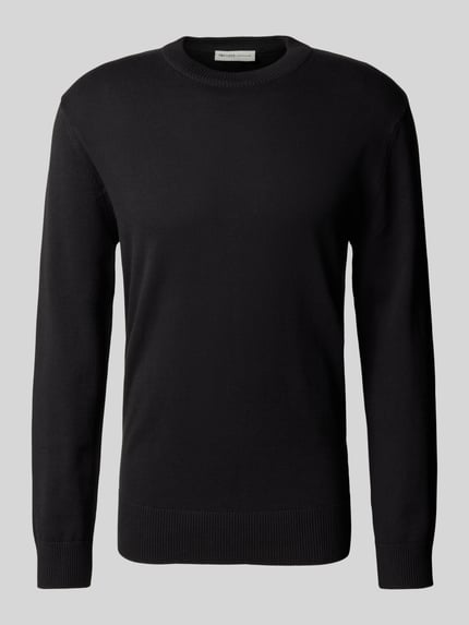 Tom Tailor Denim Regular Fit Strickpullover aus Baumwolle Black 2