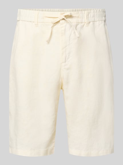 Shorts aus Leinen mit Gesäßtaschen Shop The Look MANNEQUINE