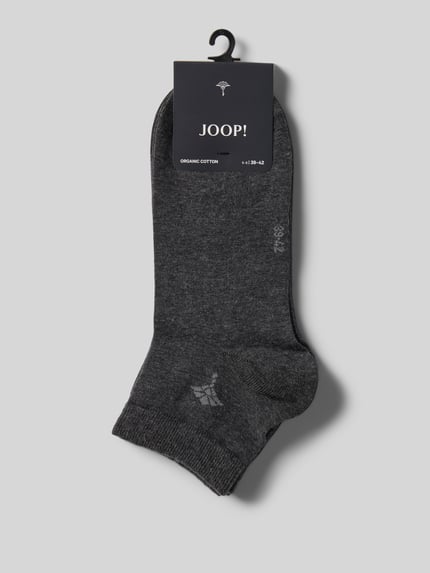 JOOP! COLLECTION Skarpety damskie JOOP! Collection;Mieszanka bawełny z dodatkiem streczu;Elastyczne, prążkowane ściągacze;Wyhaftowane logo;Szwy działowe Antracytowy 3