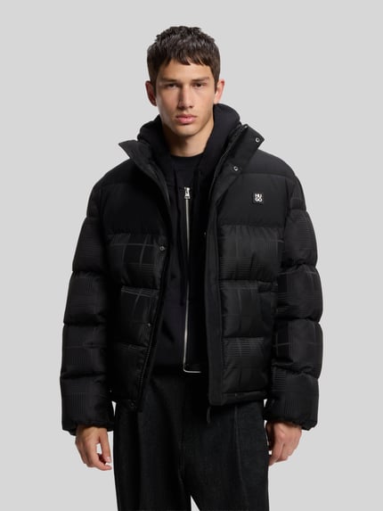 HUGO Pufferjacke mit Logo-Patch Modell 'Baltos2642' Black 4