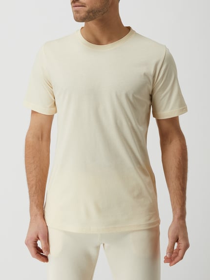 SCHIESSER T-Shirt mit Rundhalsausschnitt Modell 'Hannes' Ecru 4