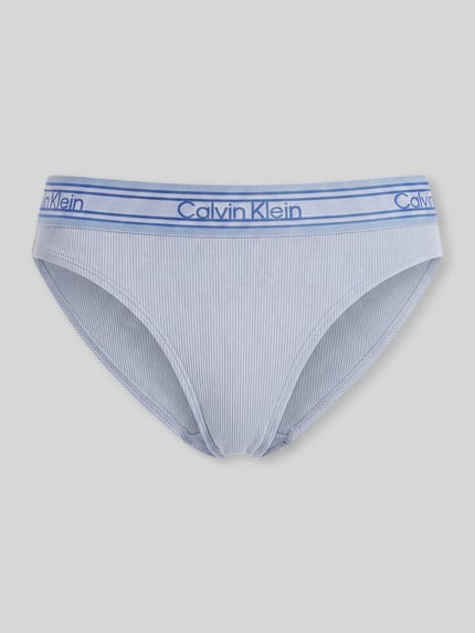 Calvin Klein Underwear Slip aus Baumwoll-Modal-Mix Modell 'RETRO' Hellblau 2