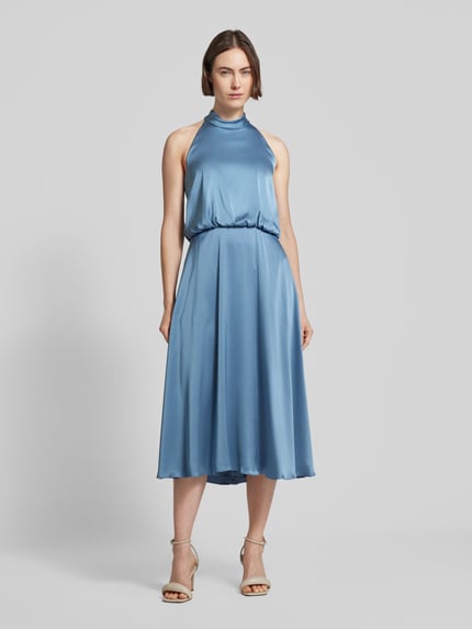 V by Vera Mont Cocktailkleid mit Neckholder Hellblau 4