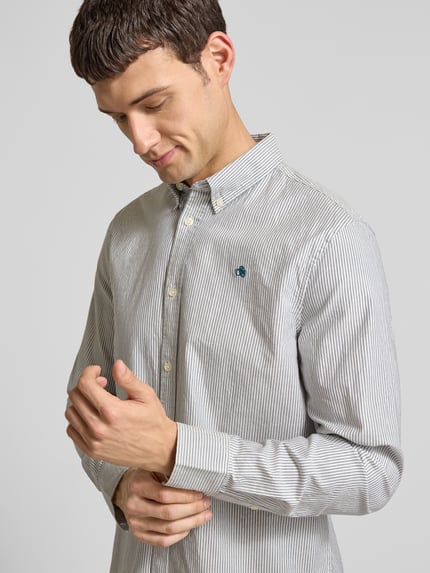 Scotch & Soda Regular Fit Freizeithemd mit Button-Down-Kragen Marine 3