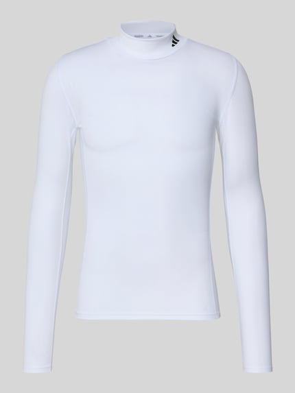 Slim Fit Sport-Langarmshirt mit Logo-Print Shop The Look MANNEQUINE