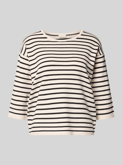 Milano Italy Strickpullover mit 3/4-Arm Offwhite 2