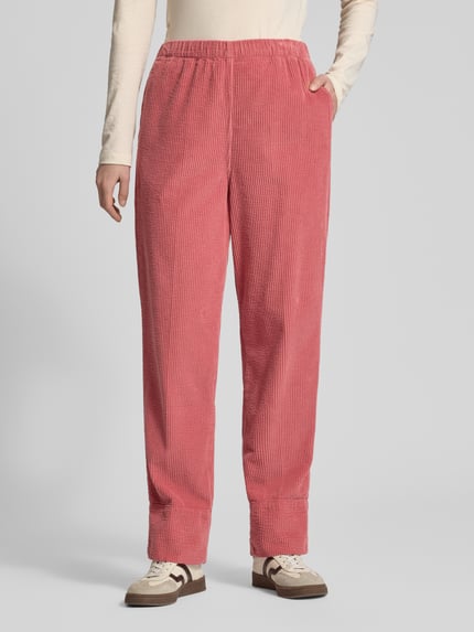 American Vintage Stoffen broek met elastische band Model 'PADOW' Oudroze gemêleerd - 4