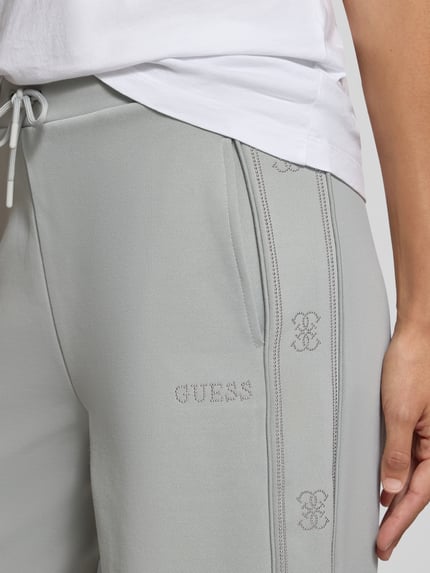 GUESS Activewear Sweatpants met elastische band, model 'OCTAVIA' Middengrijs - 3