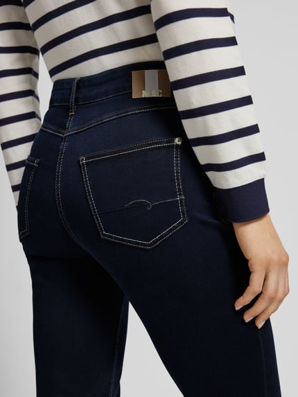 MAC Straight-fit jeans met stretchanteil model 'MELANIE' Marineblauw - 3