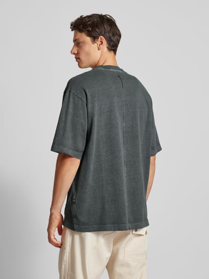 G-Star RAW T-Shirt mit Label-Stitching Anthrazit 5