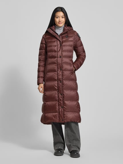 Blauer USA Lange donsjas met capuchon model 'ANITA' Bordeaux - 4