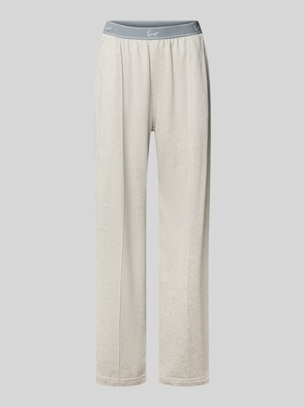 wide fit sweatpants met gestikt logo Shop The Look MANNEQUINE