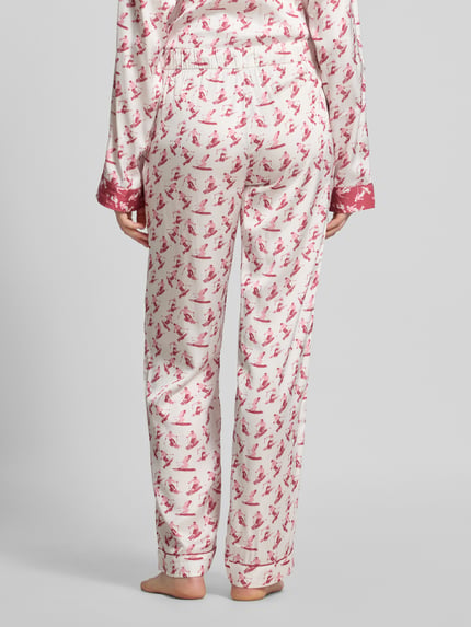 Christian Berg Woman Regular Fit Pyjama-Hose mit Tunnelzug Offwhite 5