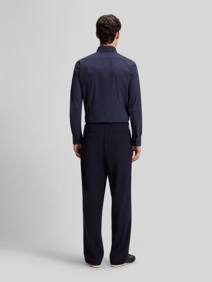 BOSS Slim Fit Businesshemd mit Allover-Muster Modell 'P-Hank-kent-C1-222' Marine 5