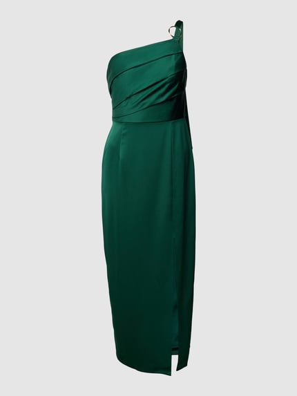 Adrianna Papell Abendkleid mit One-Shoulder-Träger Dunkelgruen 2