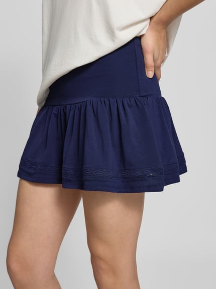 Gina Tricot Spódnica mini z elastycznym pasem Granatowy 3