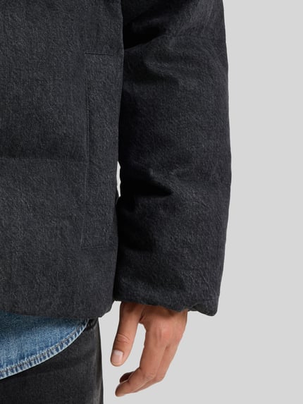 HUGO Blue Kurtka puchowa w kroju relaxed fit z czystej bawełny model 'BOWAN' BLACK 6