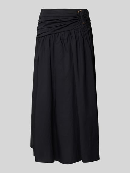 Cocktailrok met draperieën model 'Dottie' Shop The Look MANNEQUINE
