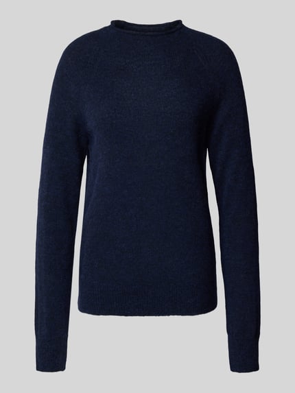 BOSS Orange Regular Fit Pullover aus Alpaka-Woll-Mix Modell 'Fesperanasy' Dunkelblau 1