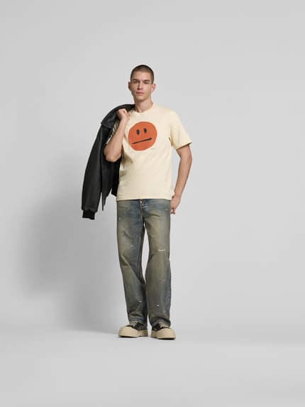 Wood Wood T-Shirt mit Motiv-Print Sand 1
