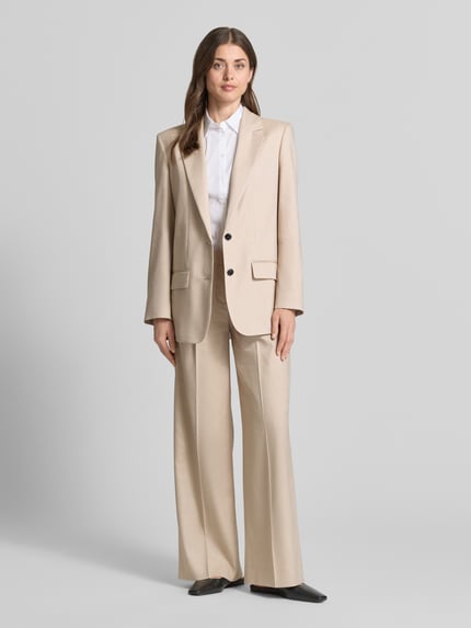 HUGO Weite Hose aus Viskose-Mix Modell 'HALATI' Beige 1