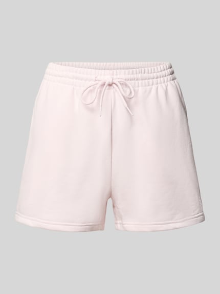 Produktfoto, Straight Fit Shorts mit Tunnelzug Modell 'French' von New Balance aus Baumwoll-Mix in zartem Rosa, glatte Textur, Damen Shorts
