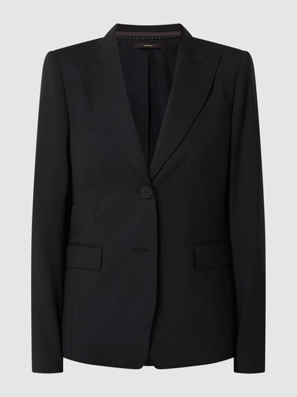 windsor. Blazer van scheerwolmix Zwart - 2