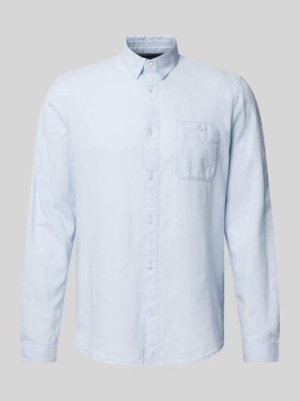 Tom Tailor Regular Fit Freizeithemd mit Strukturmuster Hellblau 2