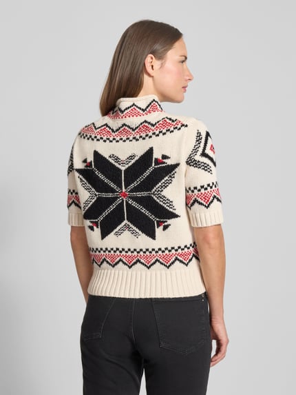 Polo Ralph Lauren Strickshirt aus Woll-Mix mit Alpaka-Anteil Beige Melange 5